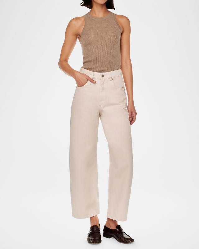 Taylor Barrel Ultra-High Rise Crop Jeans